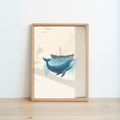 Jonah’s Journey on the Whale – Jonah 1:17 | Framed Christian Wall Art
