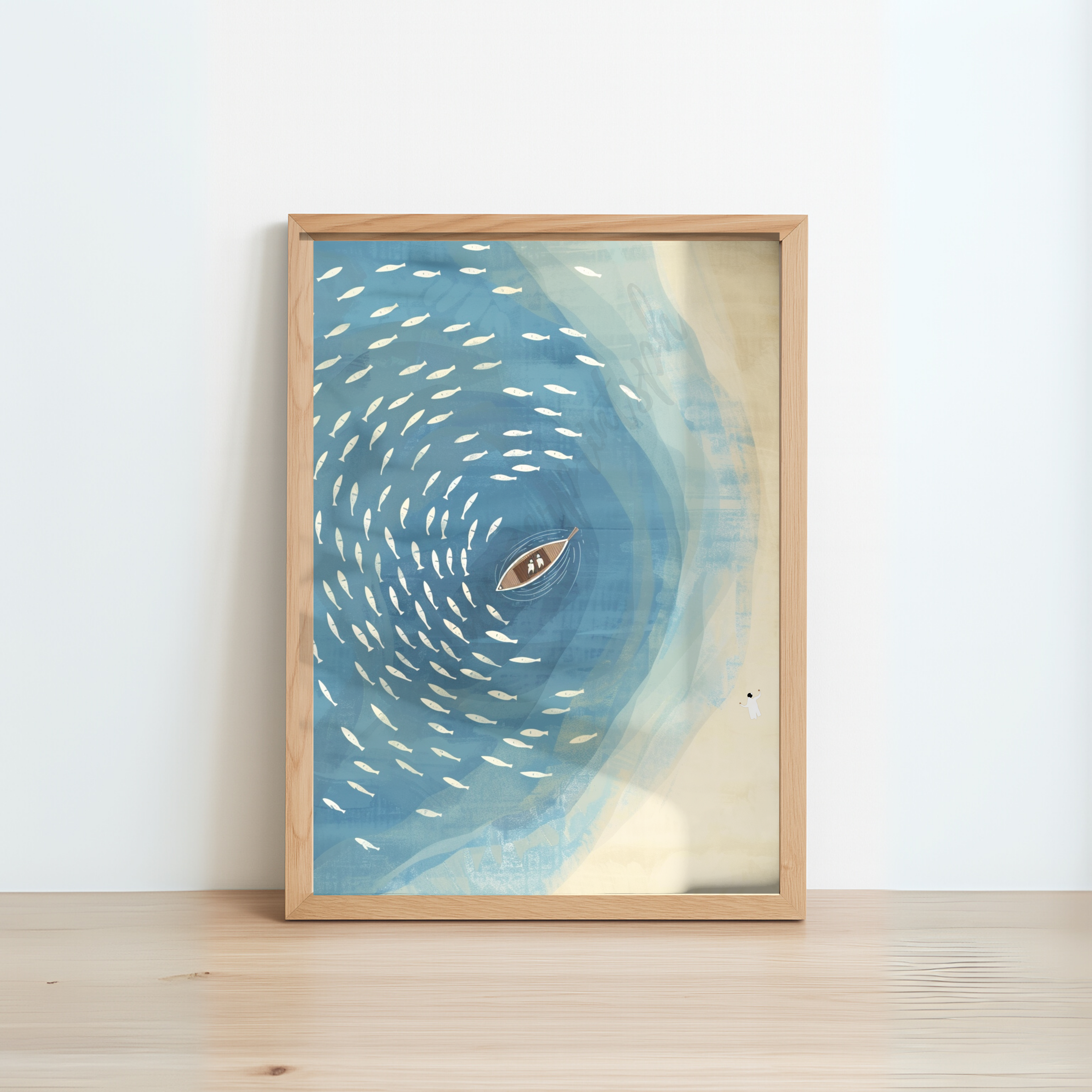 Greatest Catch of Fish | Framed Christian Wall Art