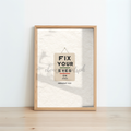 Fix Your Eyes on Jesus – Framed Christian Wall Art