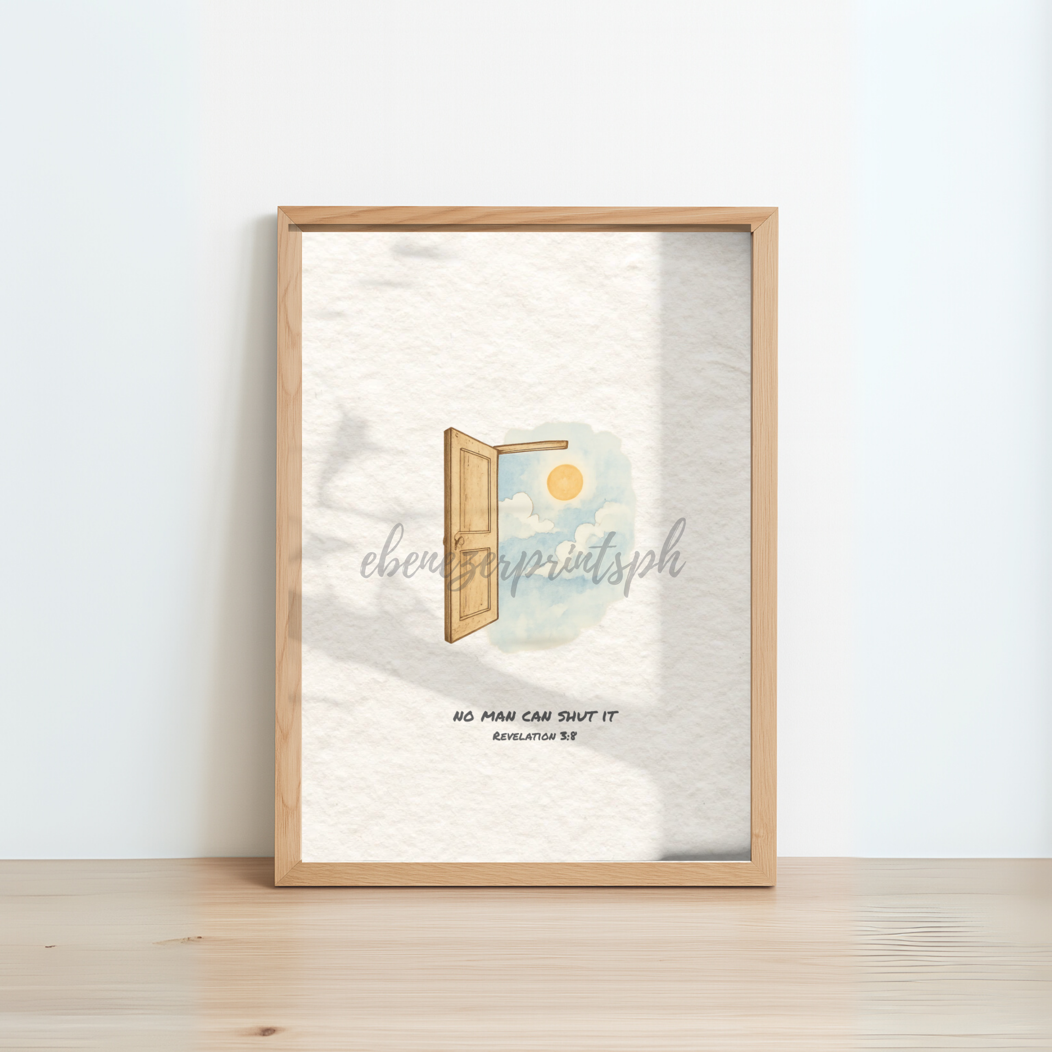 God’s Open Door – Revelation 3:8 | Framed Christian Wall Art