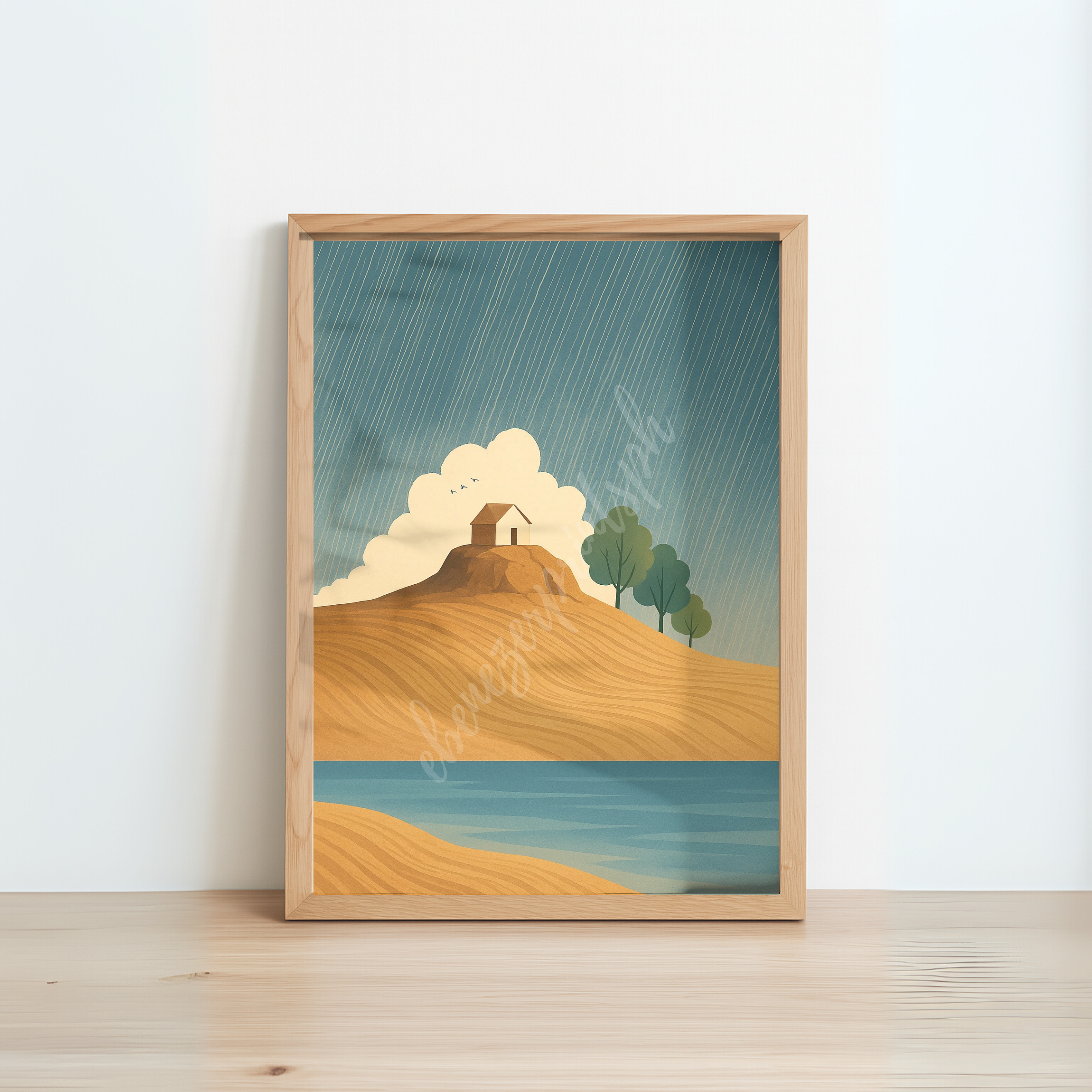 House Built on the Rock – Framed Christian Wall Art