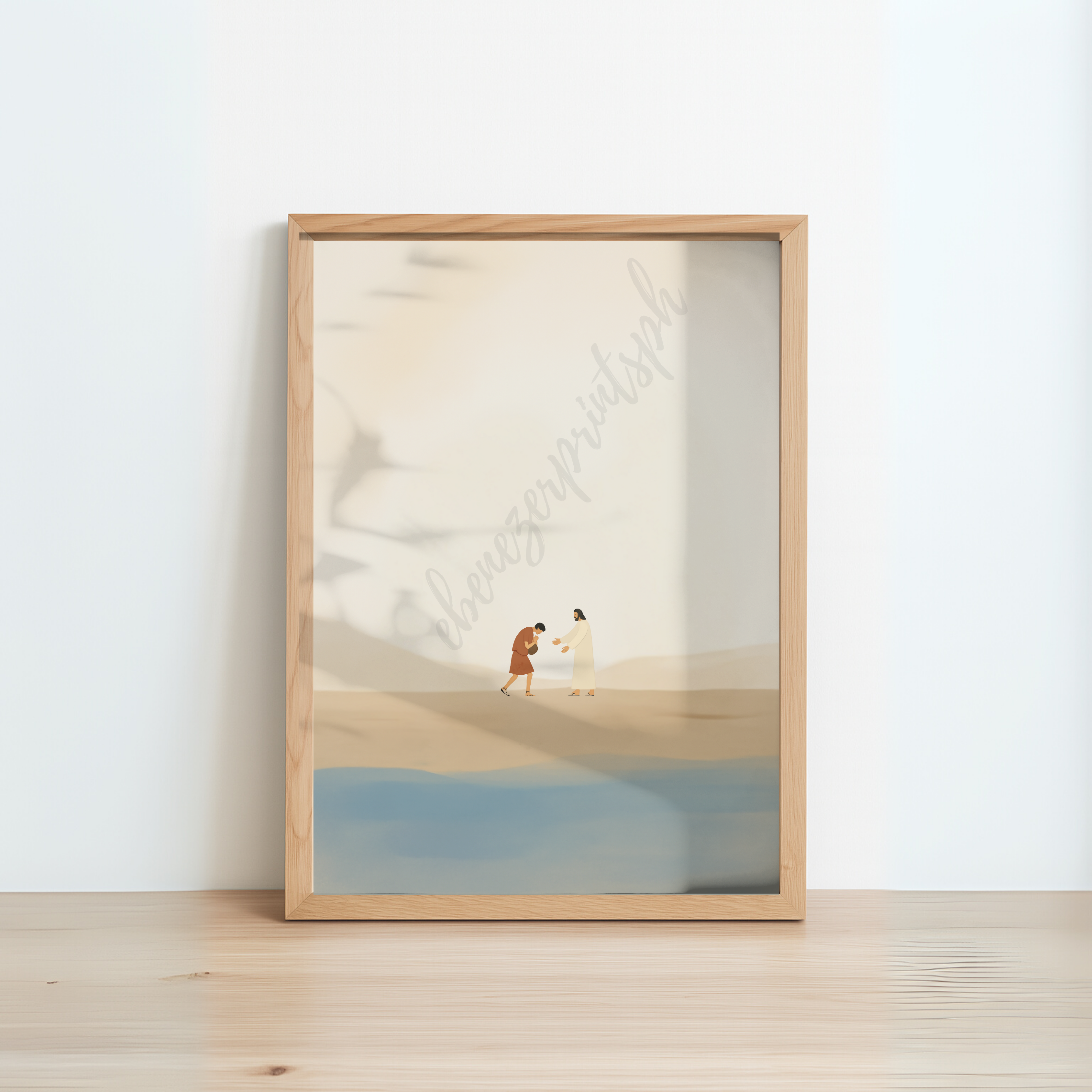 The Prodigal Son (minimalist) Luke 15 | Framed Christian Wall Art