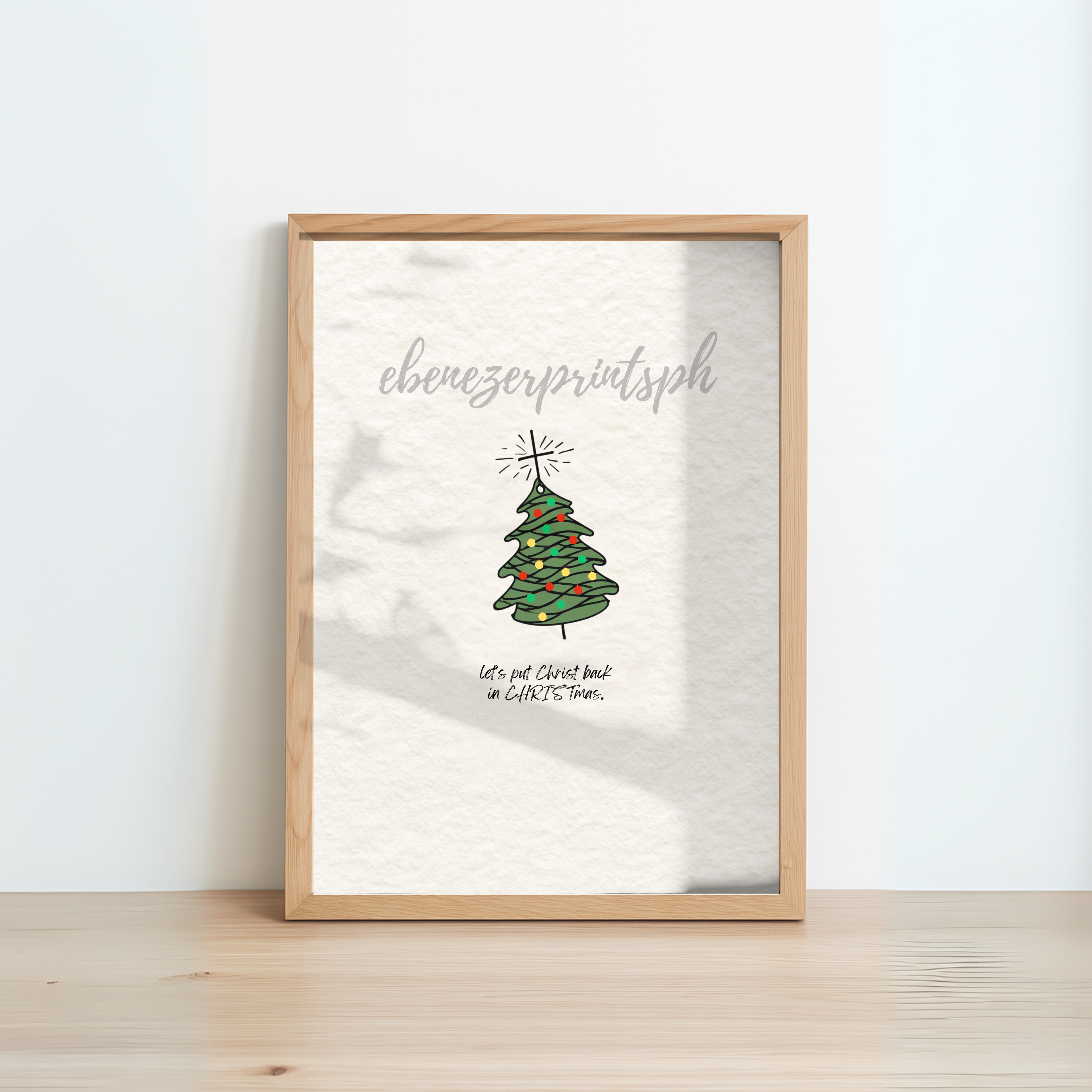 Put Christ Back in CHRISTmas | Framed Christian Wall Art